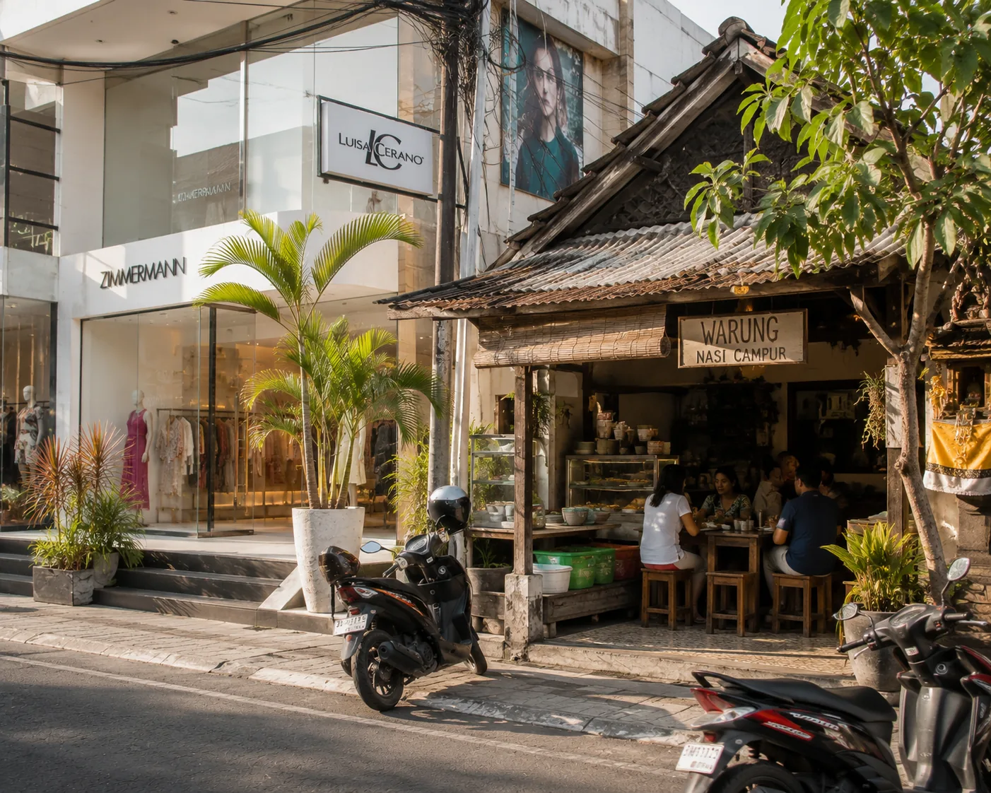 Local food scene in Petitenget, Bali